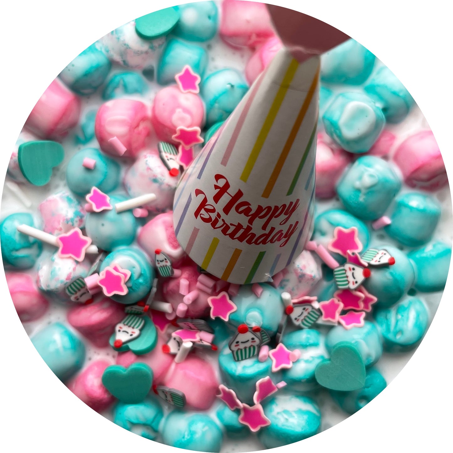 Iced Birthday Cake Slime (Bean Bag)