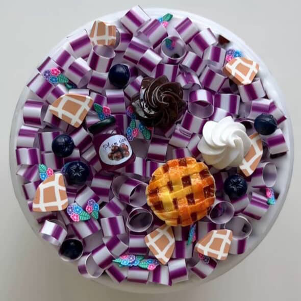 Blueberry Crumble Pie Slime