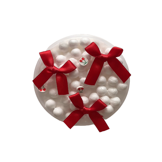 Fluffy Cherry Foam Knit Slime