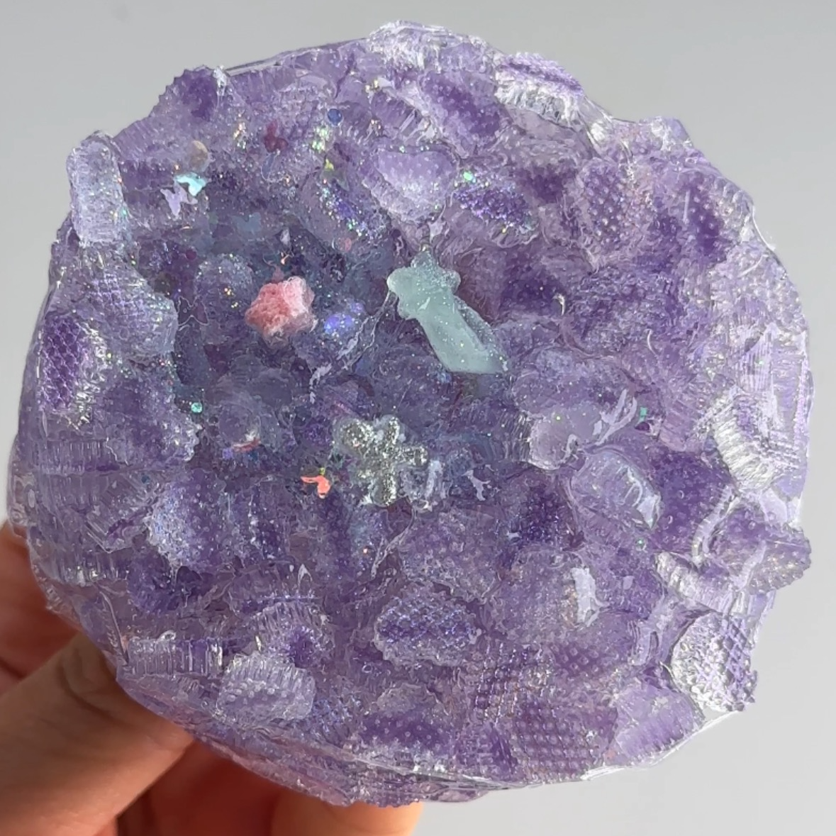 Mini Ice Waffle Slime (Purple)