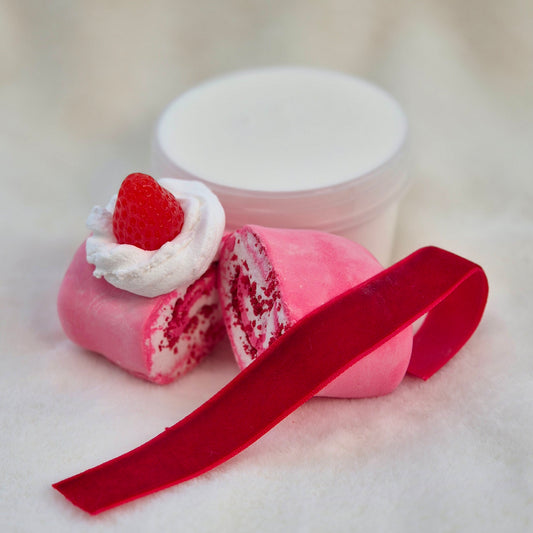 Strawberry Mochi Towel Cake Slime