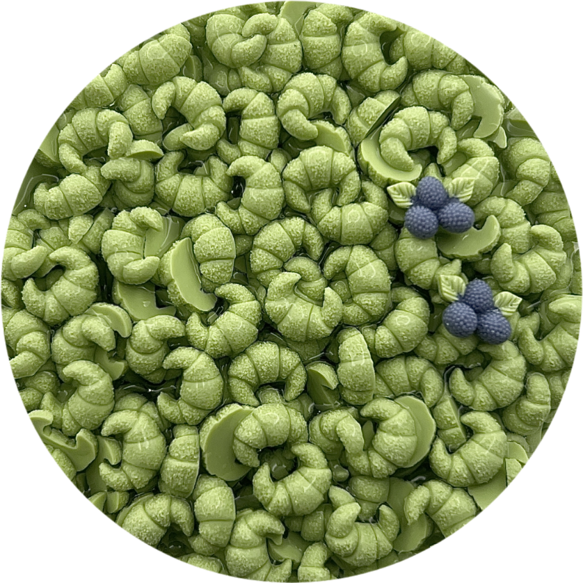 Yom Yom Croissant Slime (Matcha)