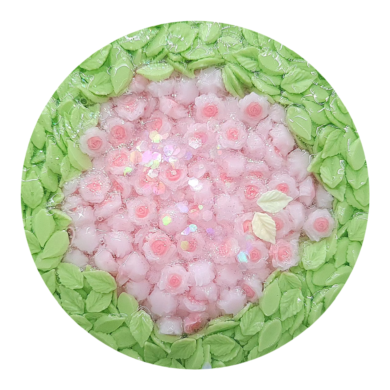 Pink Matcha Bouquet Slime