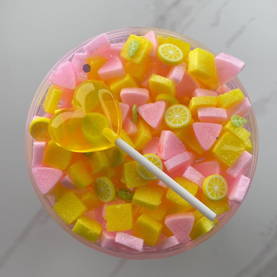 Crunchy Lemon Candy Slime