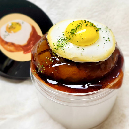 Hamburger Steak w/ Egg Slime