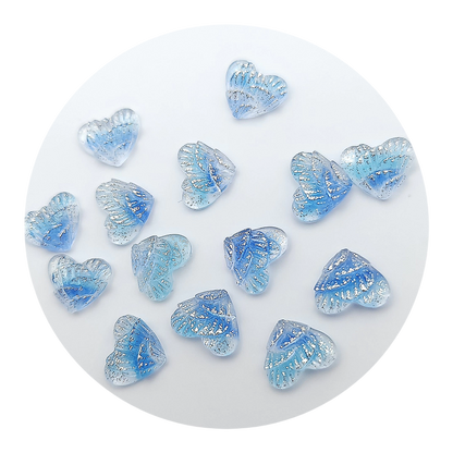 Waved Shell Heart Slime (sea blue)