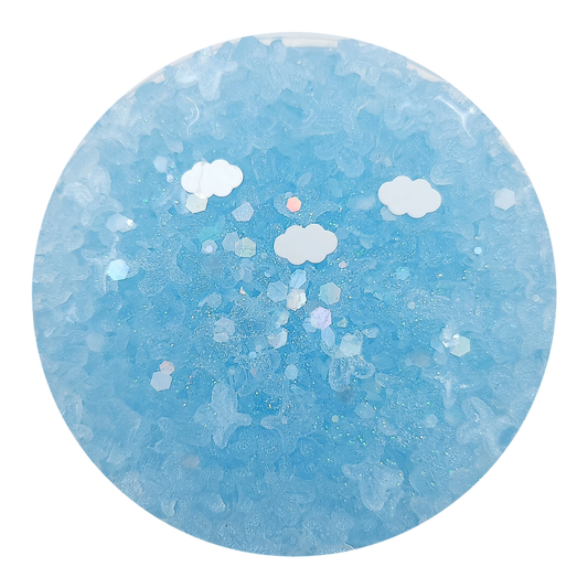 Fluffy Headband Slime (sky-blue)