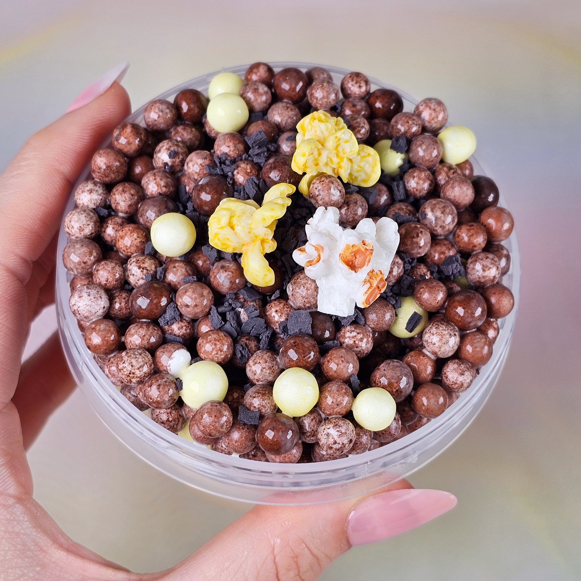 Chocolate Popcorn Yum Slime