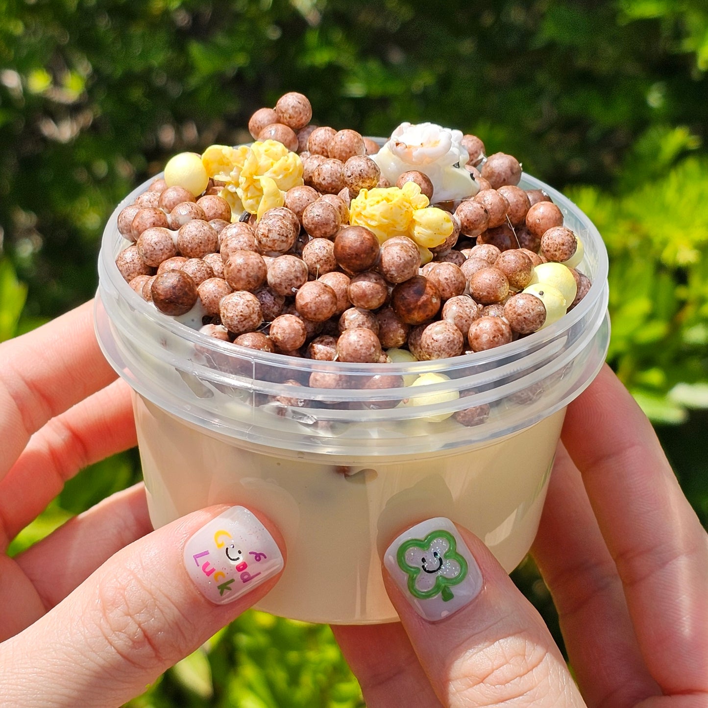 Chocolate Popcorn Yum Slime