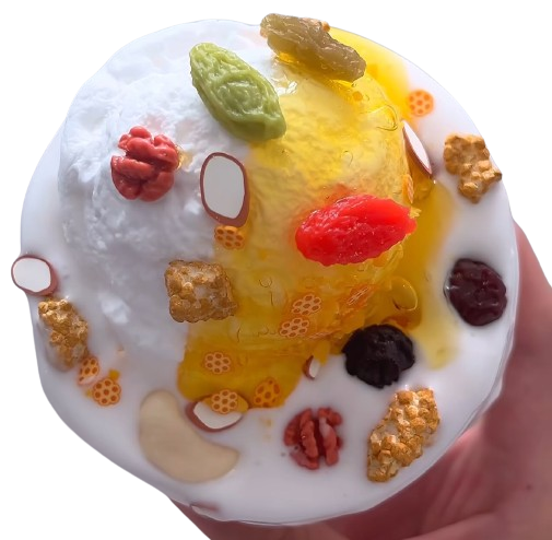 Scoop of Granola Yogurt Slime