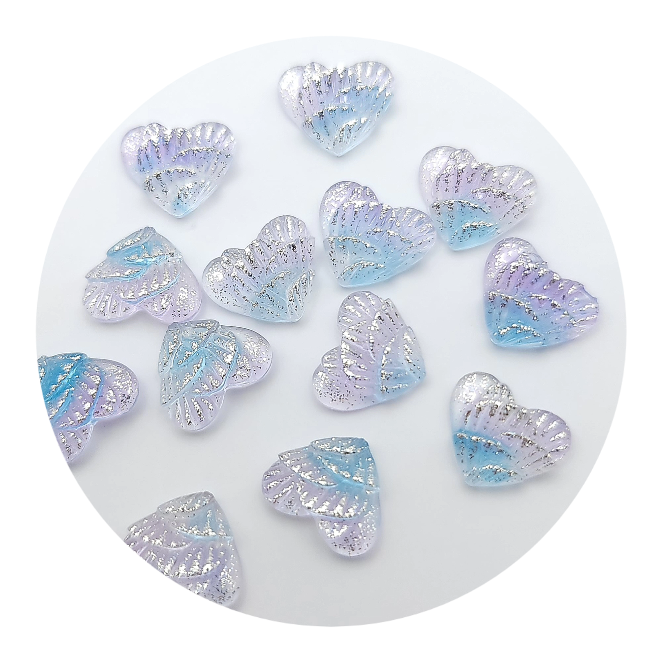 Waved Shell Heart Slime (blue violet)