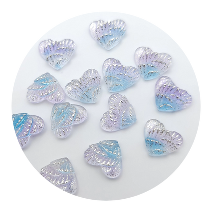 Waved Shell Heart Slime (blue violet)