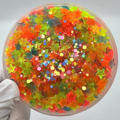 Neon Checked Star Slime