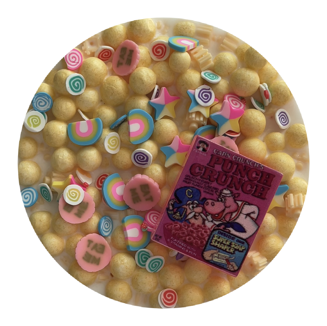 Marshmallow Cream Cereal Slime