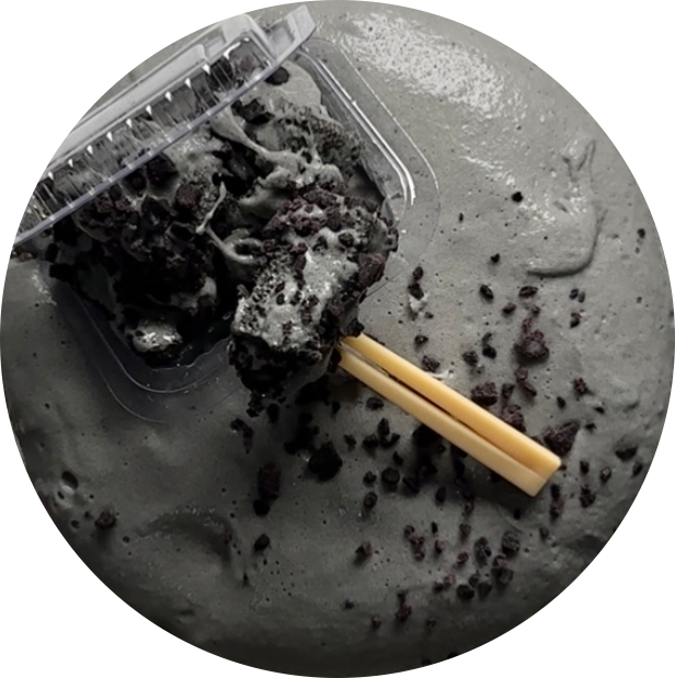 Black Sesame Rice Cake Slime