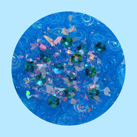 Blue Peacock Tail Slime