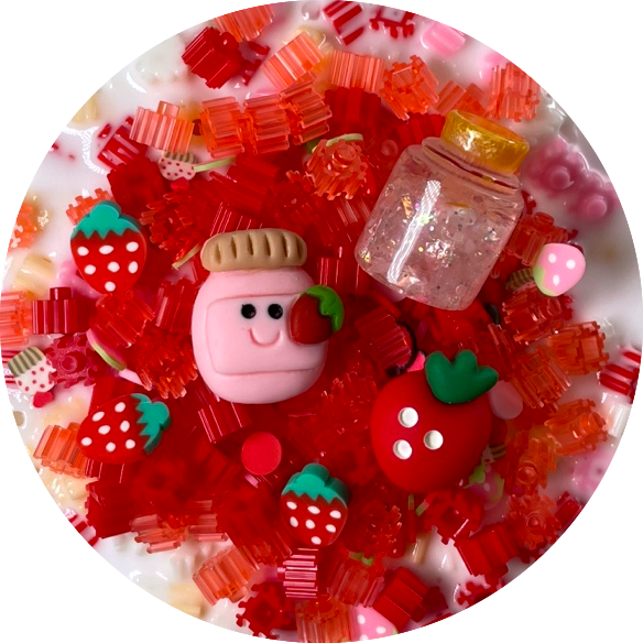 Chunky Strawberry Jam Slime