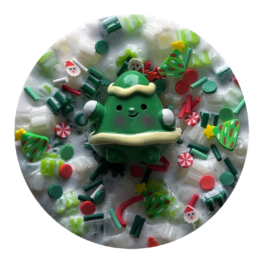 Crunchy Christmas Tree Slime (No Charm)