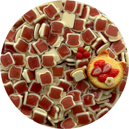 Crunchy Strawberry Jam Toast Slime