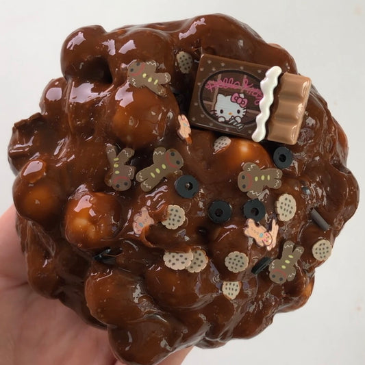 Curly Chocolate Ball Slime