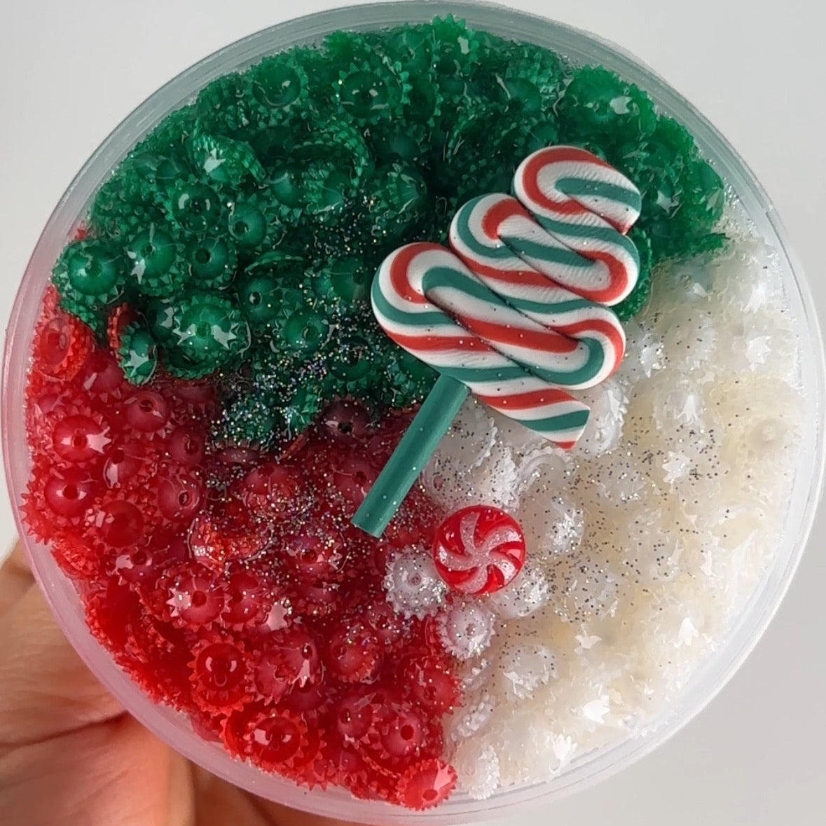 Fish's Teeth Bomb Slime (Candy Cane)