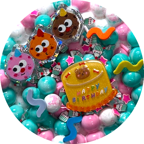 Iced Birthday Cake Slime (Bean Bag)
