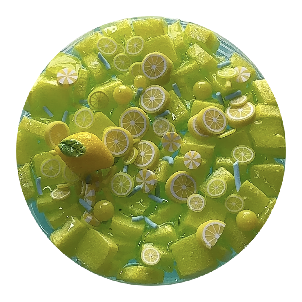 Lemon Blue Soda Jelly Slime