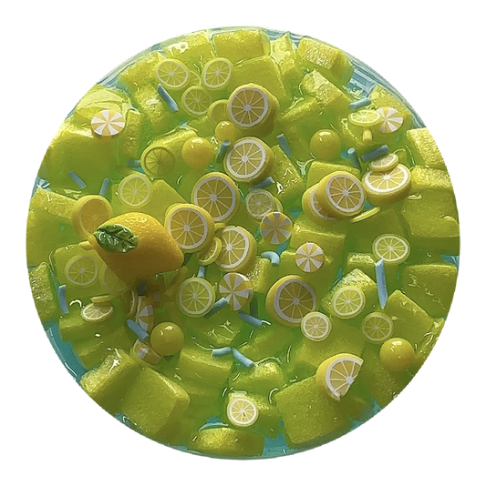 Lemon Blue Soda Jelly Slime