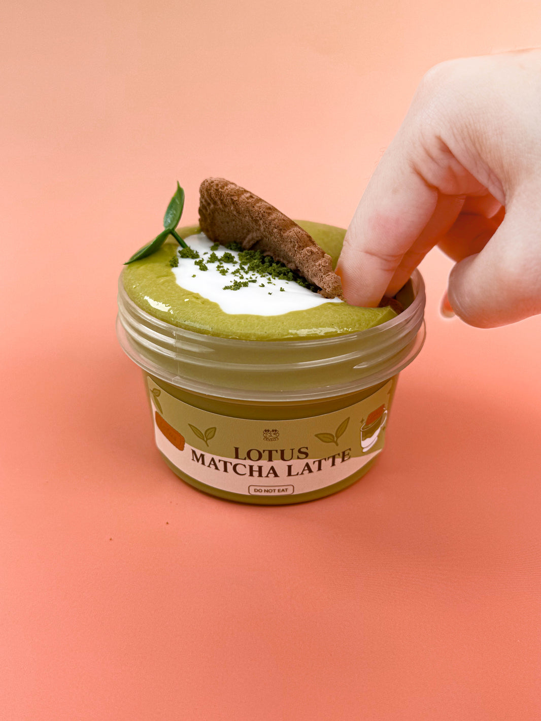 Lotus Matcha Latte Slime