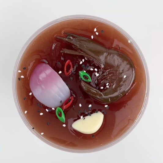 Marinated Shrimp in Coke Slime