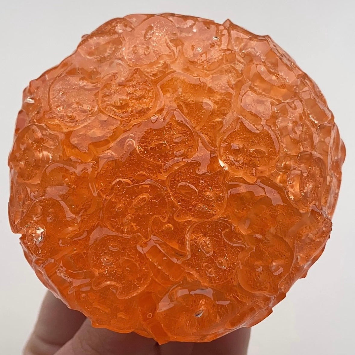 Orange Boba Ghost Slime