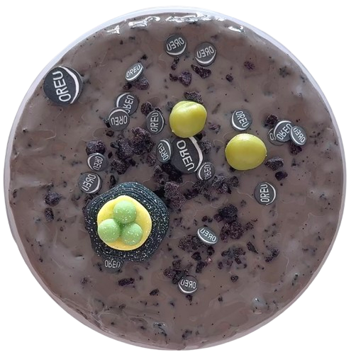 Oreo Black Sesame Crunky Slime