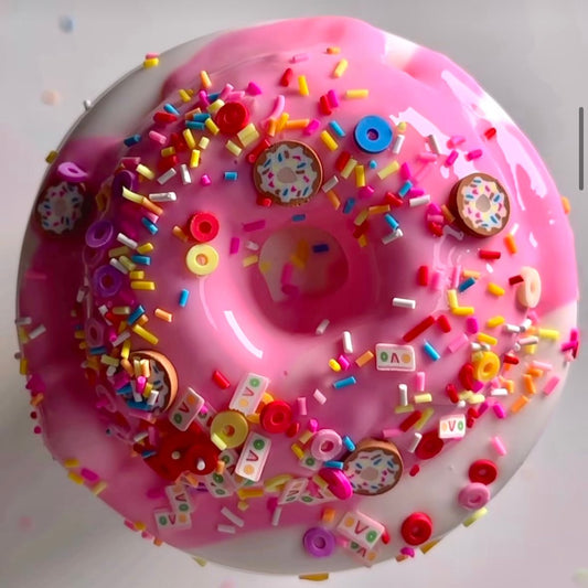 Pink Dipped Donut Slime