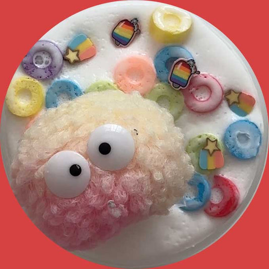 Rainbow Fluffy Cream Slime