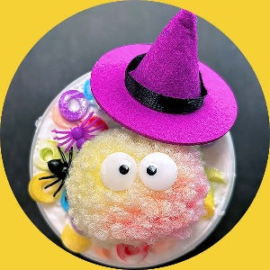 Rainbow Fluffy Cream Slime (Halloween ver.)