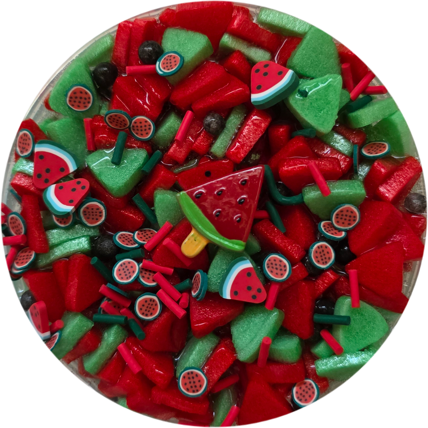 Refreshing Jelly Slime (Watermelon - Triangle)