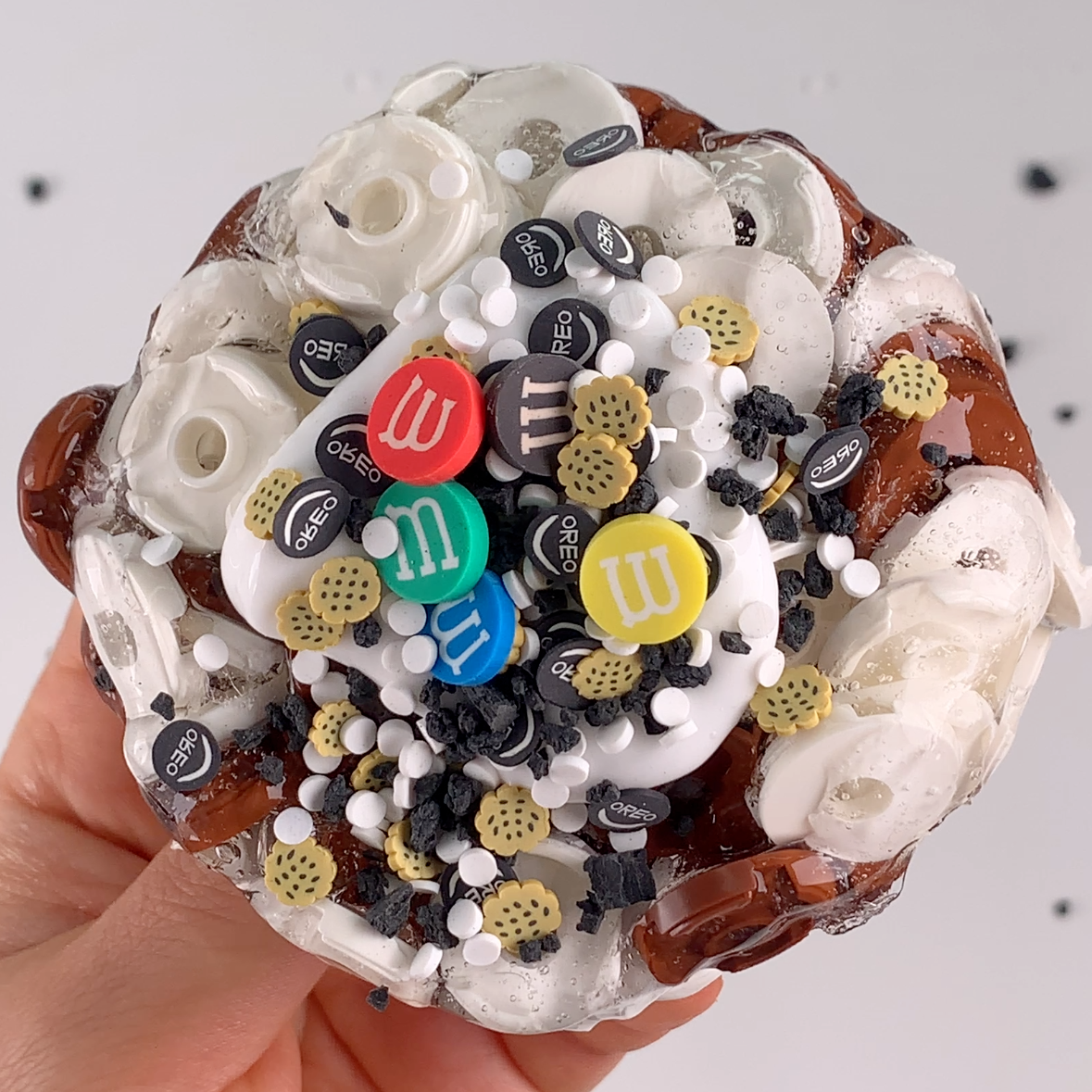Ring Doughnut Chocolate Cereal Slime