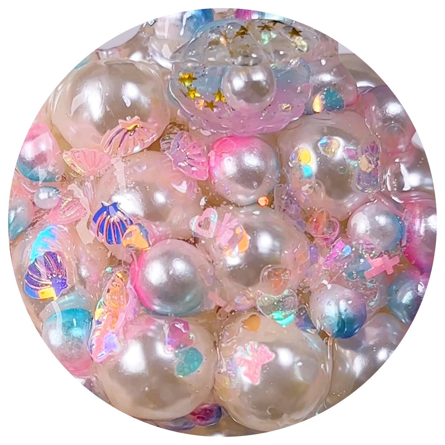 Sky Pink Pearl Shell Slime