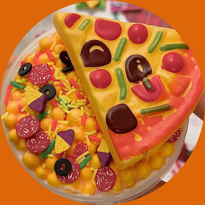Sweet Potato Pizza Ball Slime