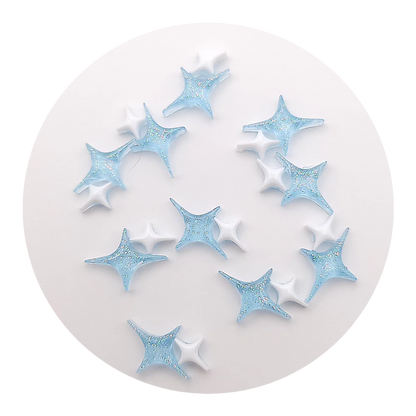 Twinkling Confetti Slime (sky blue)