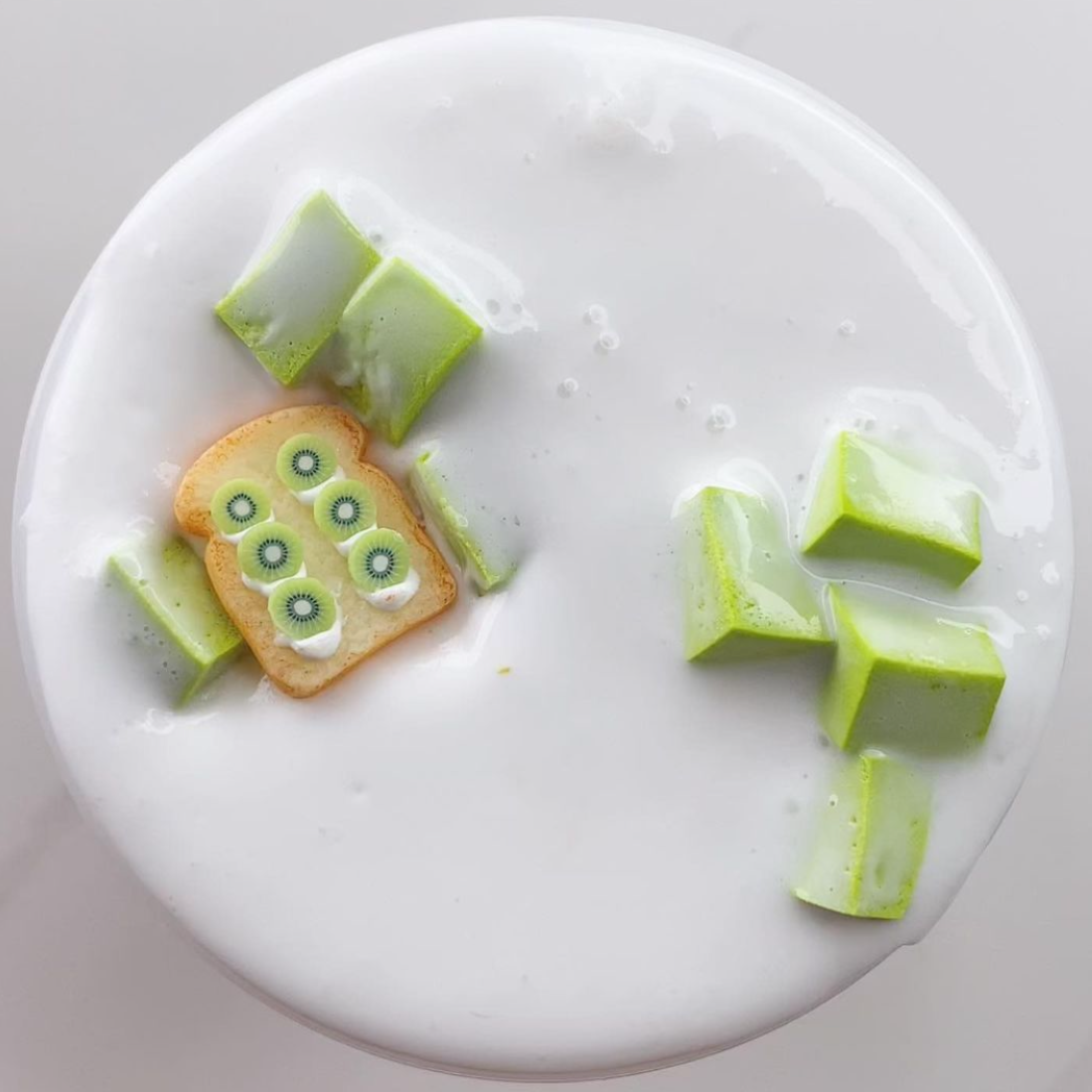 Kiwi Yogurt Sandwich Slime