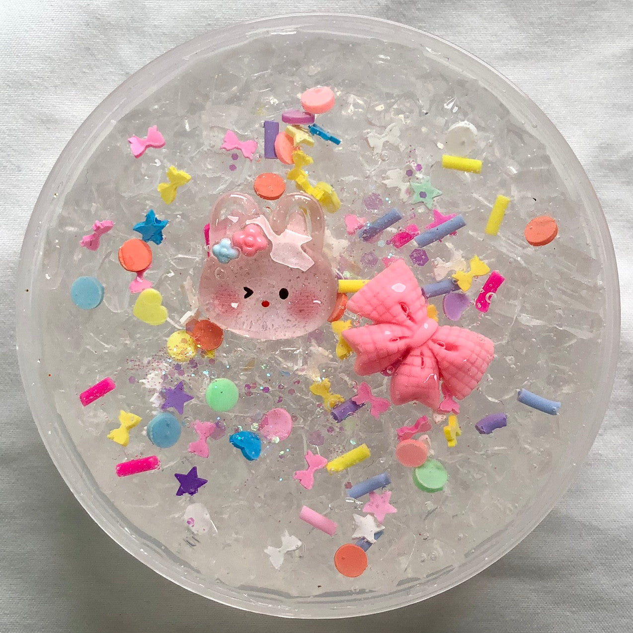 Frozen Ribbon Candy Slime