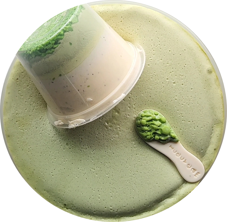 Green Tea Banana Cupcake Slime