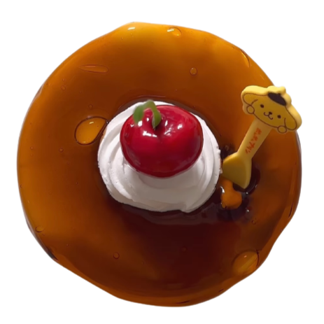 Caramel Cherry Pudding Slime