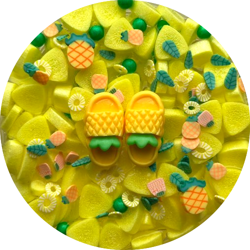 Pineapple Soda Pop Slime