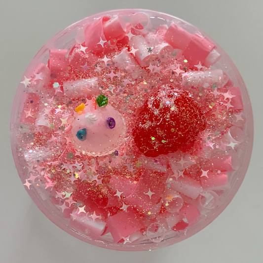 Snow Strawberry Jelly Slime