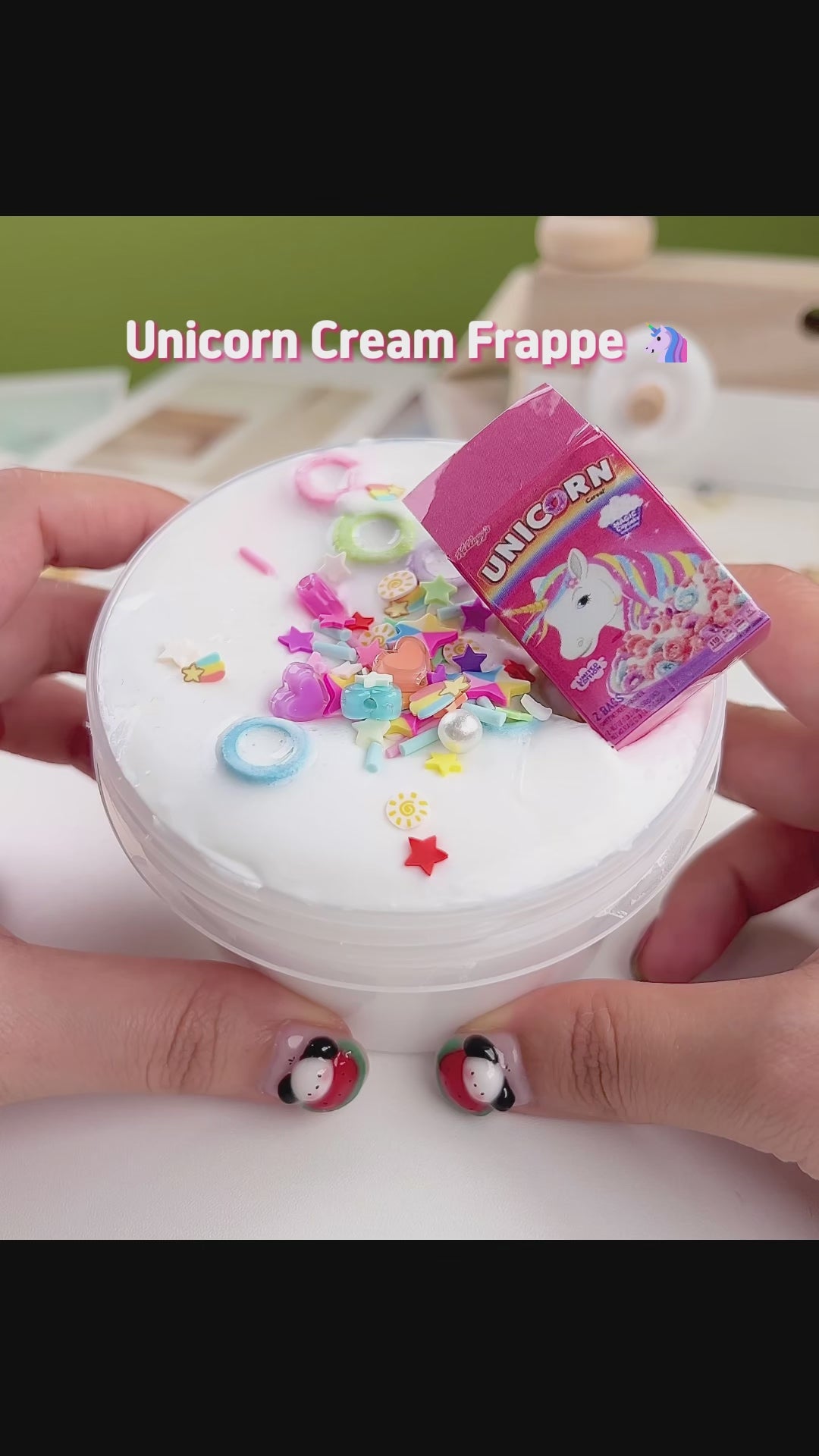 Unicorn Cream Frappe Slime