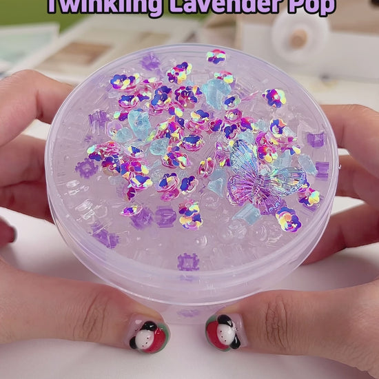 Twinkling Lavender Pop Slime