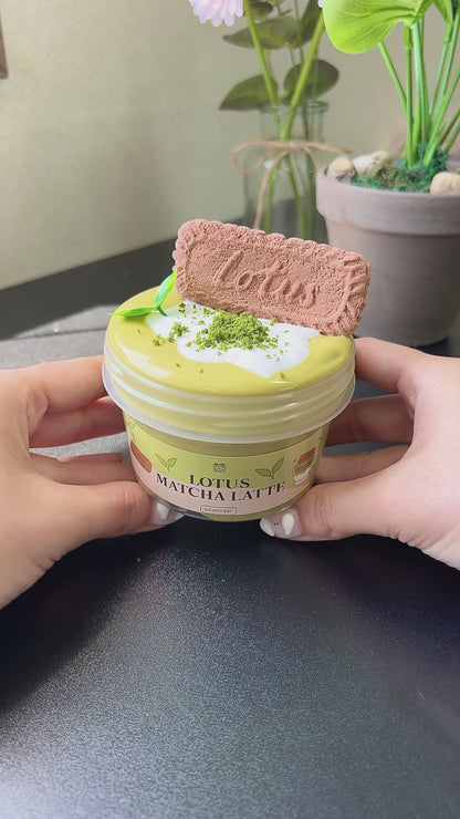 Lotus Matcha Latte Slime