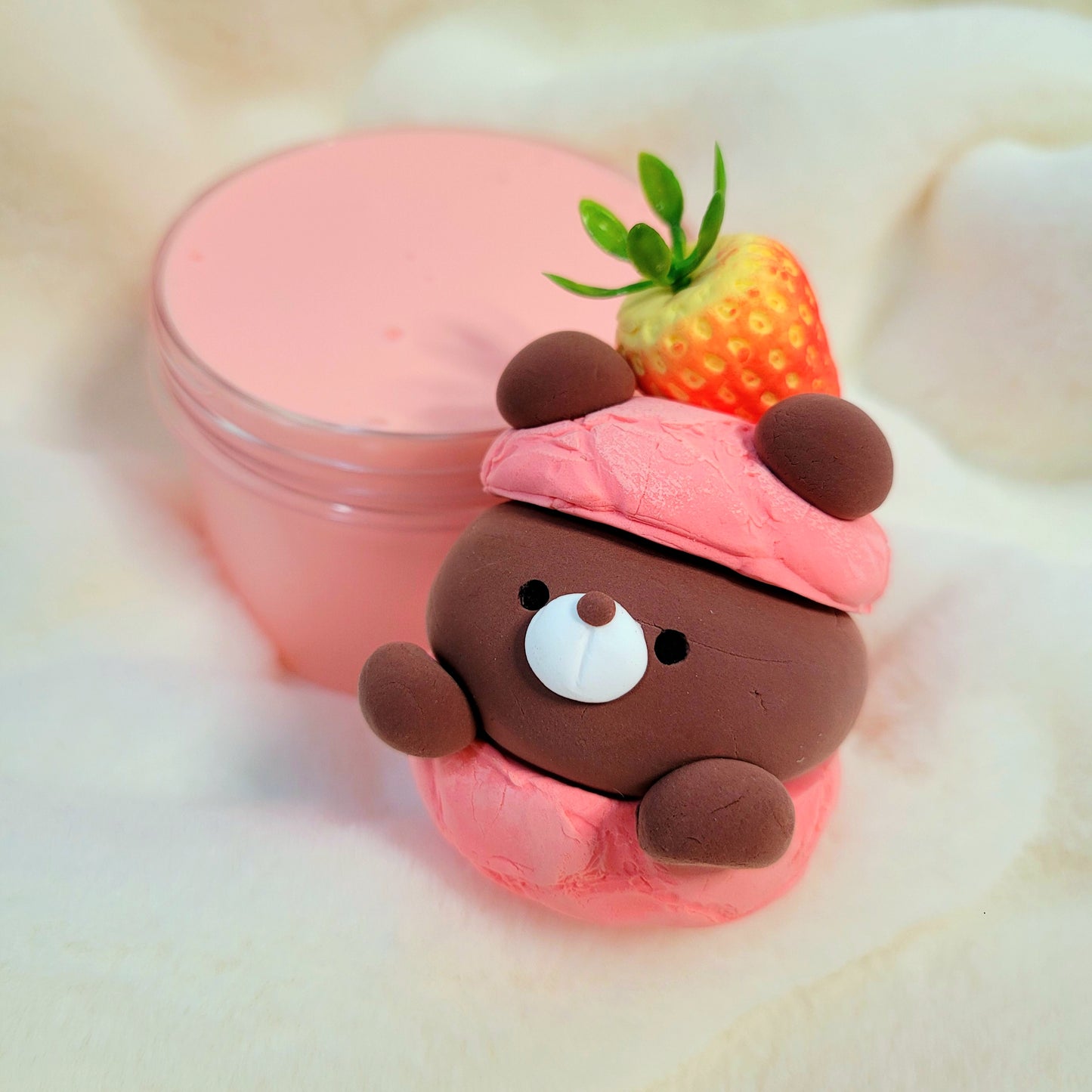 Strawberry Soboro Choco Bear Slime